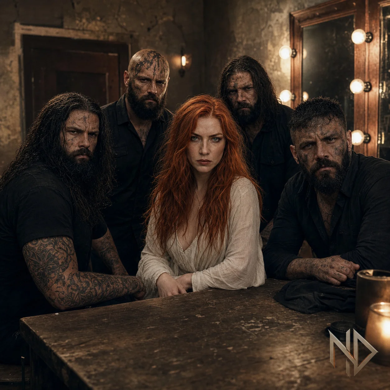 Nocelis Dawn gathered backstage before a concert